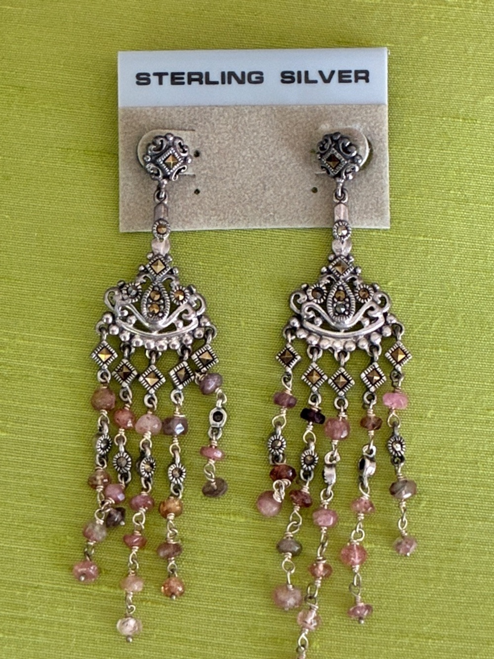 Sterling silver chandelier earrings